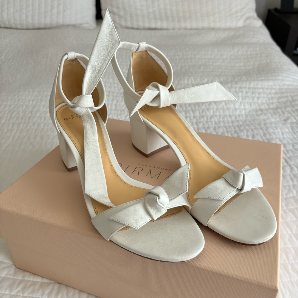 🦢ALEXANDRE BIRMAN CLARITA BLOCK 60 WHITE🦢